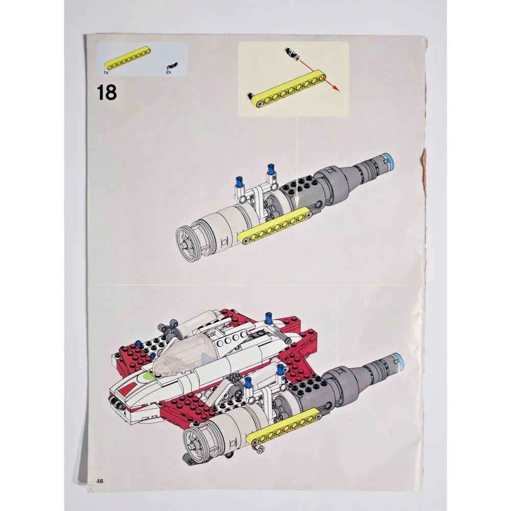 Lego Star Wars 7674 (Retired) V-19 Torrent Book 1 & 2 Instruction Manuals (A4)